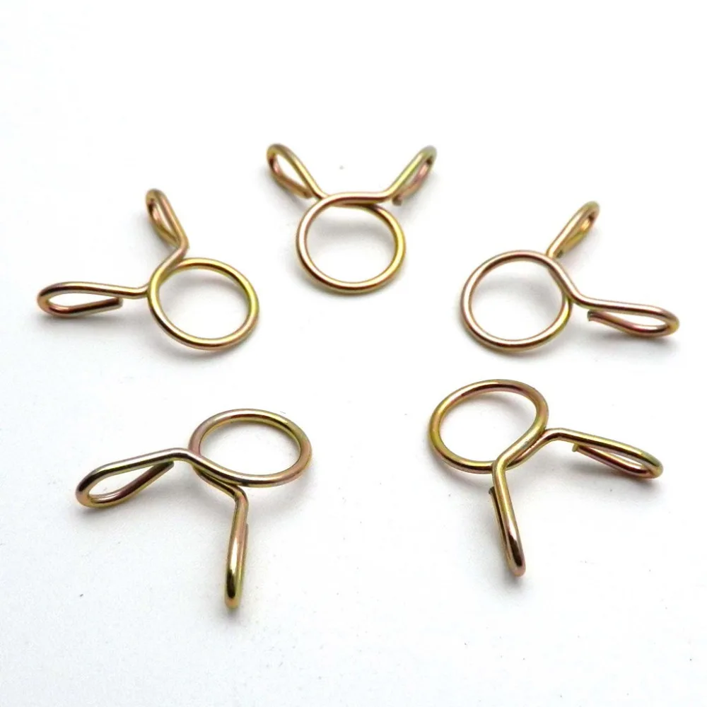 8 мм Мотоцикл Скутер ATV Мопед Топливопровод шланг трубки пружинные зажимы зажим (5