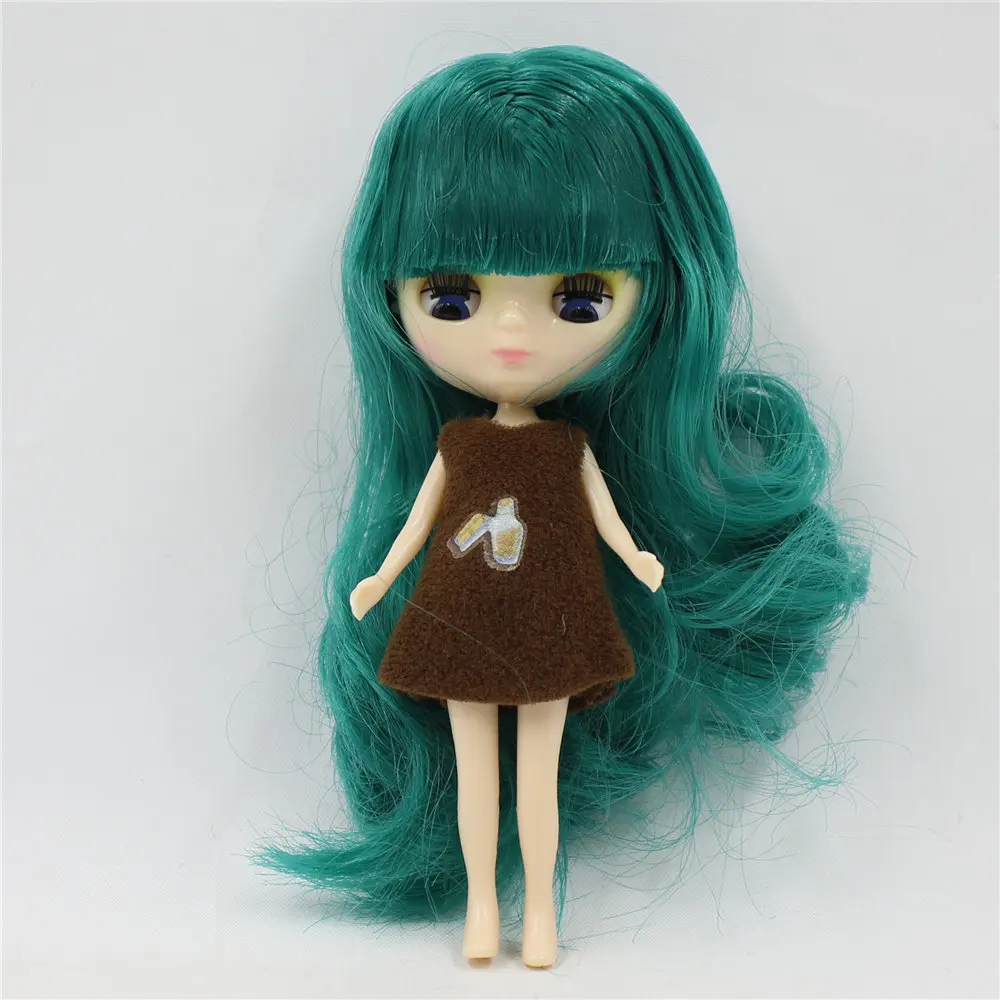 nude doll Ледяная мини-кукла пульпа 11 см много видов цветов волос одежда случайный № 2 - Цвет: nude doll