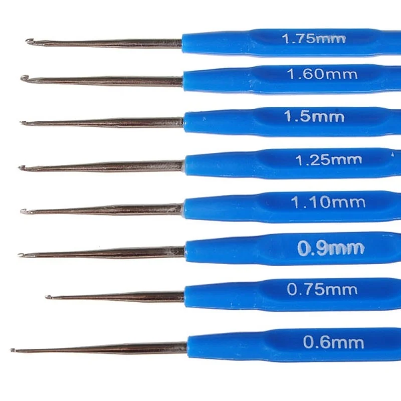 8 шт./компл. разные Искусственные пластиковые ручные вязальные спицы набор для