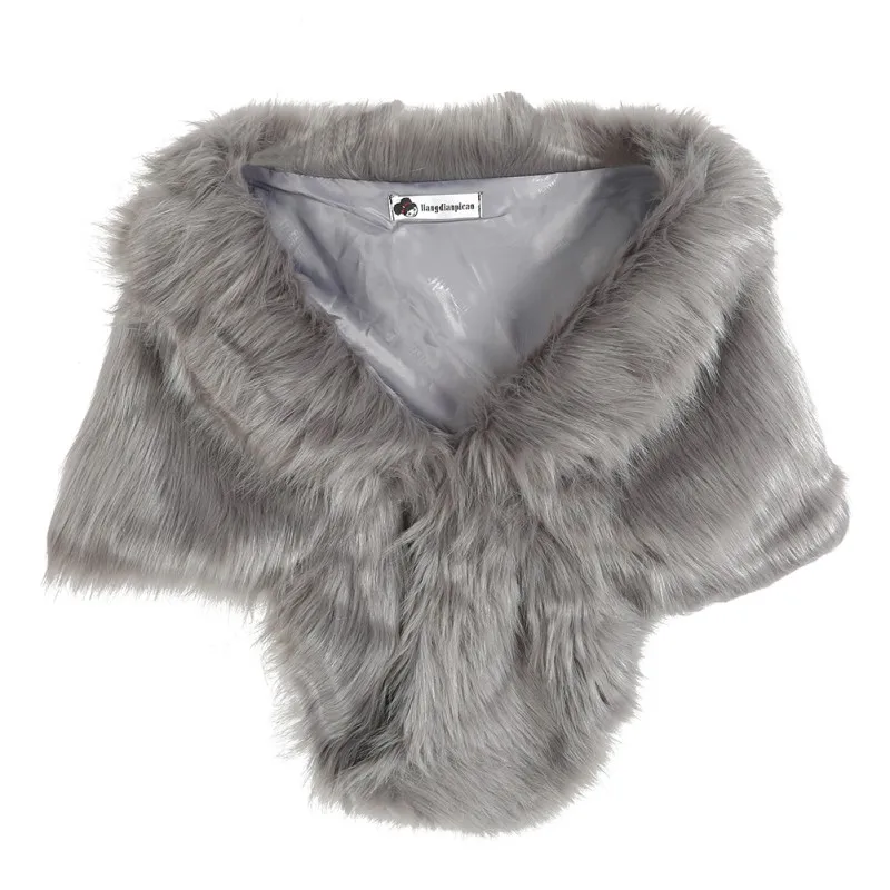 Женское меховое пальто зимняя теплая шаль с воротником короткое из