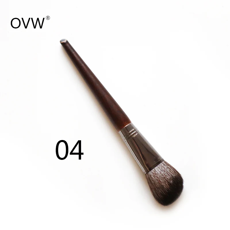 OVW лицевая сторона из волоса козла для пудры щетка kist для pudry потерять порошок Компактная пордер кисти для макияжа kisti makiyazh профессиональный - Handle Color: XQ04