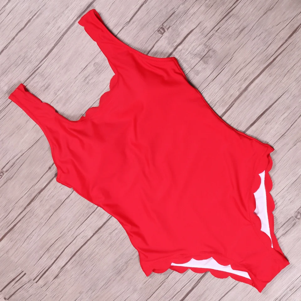 Biseafairy, новинка, сексуальный сдельный купальник, женский, шикарный, Одноцветный, с зубчатой отделкой, бразильский Монокини, купальник для женщин, купальники