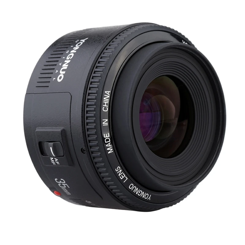YONGNUO YN35MM F2N 1:2 AF/MF Wide-Angle Fixed/Prime Auto Focus Lens for Nikon DSLR Cameras | Электроника