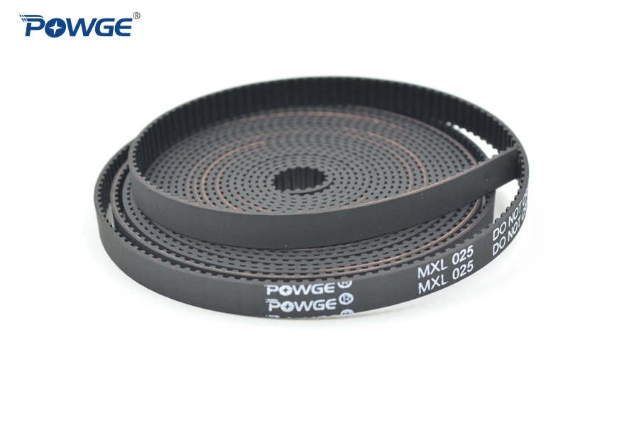 POWGE трапециевидная по методу зубчатый ремень ГРМ MXL-025 MXL-037 неопреновый каучук стекловолокна ширина 3/4. 8/6. 4/9,5/12 мм шкив