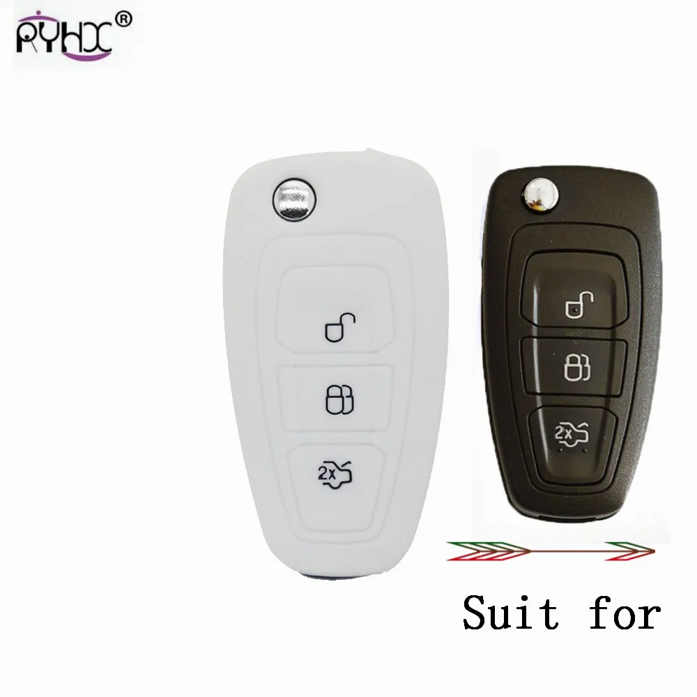 RYHX Мягкий защитный чехол для ключа автомобиля Ford C MAX фокус Rs ST Fiesta Hatch