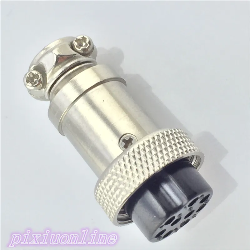 9 контактный Гнездовой Разъем GX16 диаметр 16 мм 1 шт.|plug connector|l connectorplug 16mm |
