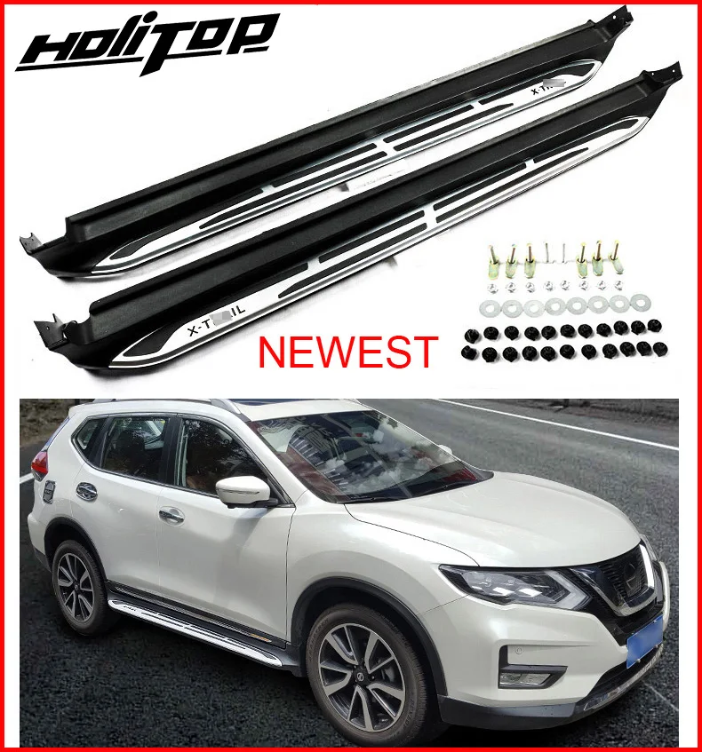 Новое поступление Беговая доска боковой шаг nerf бар для Nissan X-trail Rouge, прочный удлиненный кронштейн, может выдержать 4 человека