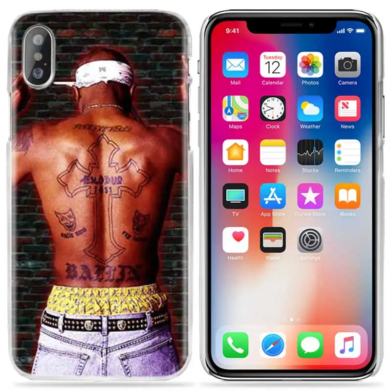07 Чехол для iPhone XS Max XR X 10 7 7S 8 6 6S Plus 5S SE 5 4S 4 5C Прозрачный жесткий пластиковый 11 чехол для телефона 2Pac Tupac Amaru Shakur - Цвет: 07