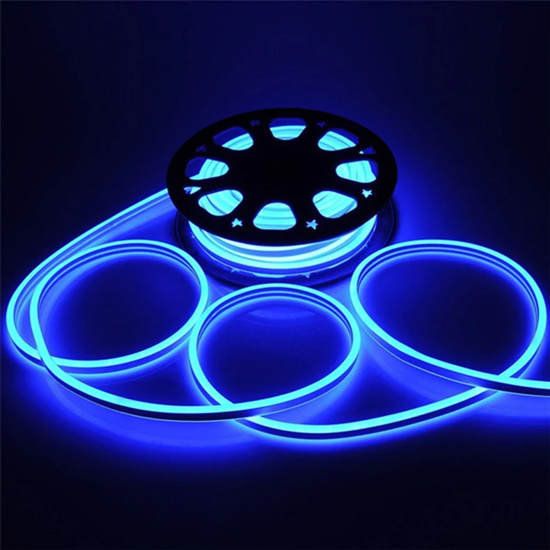 Гибкая неоновая светодиодная RGB-трубка 220 SMD/m 240-в перем. Тока в 8*16 мм | Лампы и