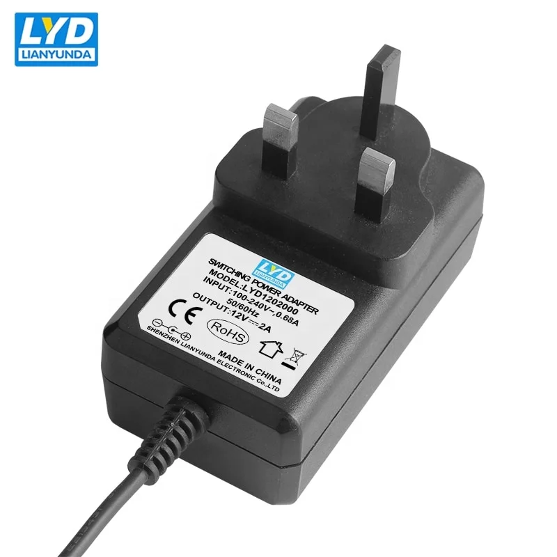 Адаптер питания 12v 2A AC/DC для ЕС США Великобритании 24 W 12 V 2000MA | Обустройство дома