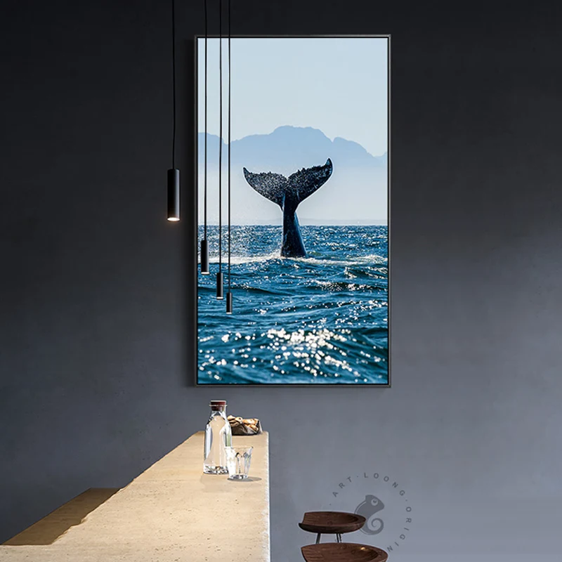 Современная фотография природный пейзаж дерево море пустыня Холст Живопись