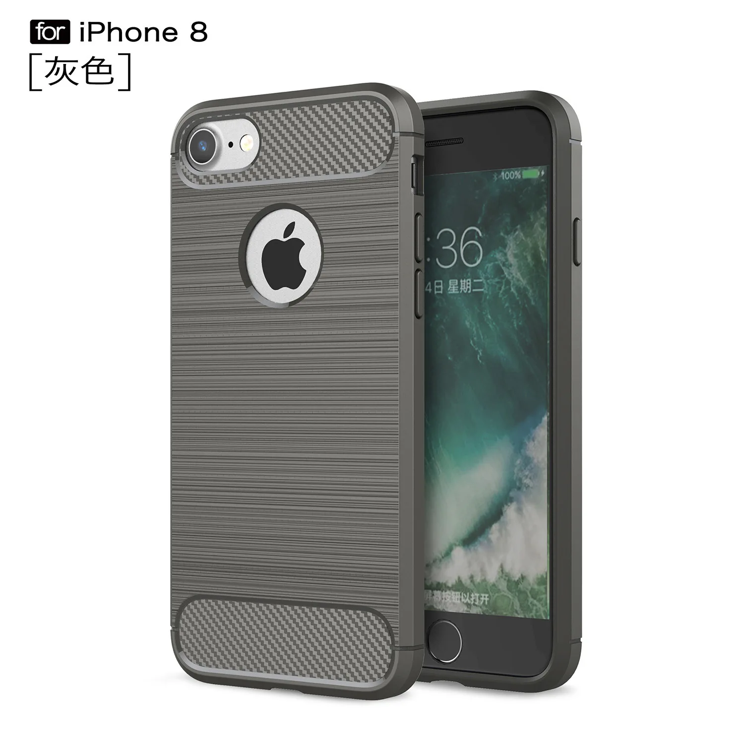 Для iPhone6 7 8 Plus углеродное волокно матовый все включено для IPhone 11Pro Max анти осенний