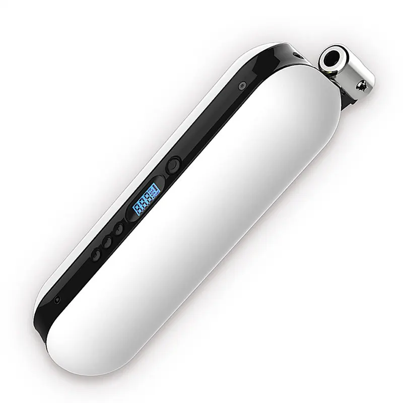 White Casing 150PSI велосипедный электрический насос воздушный насос подходит для Schrader Presta перезаряжаемый воздушный компрессор с ЖК-дисплеем Точная быстрая откачка - Цвет: White Casing