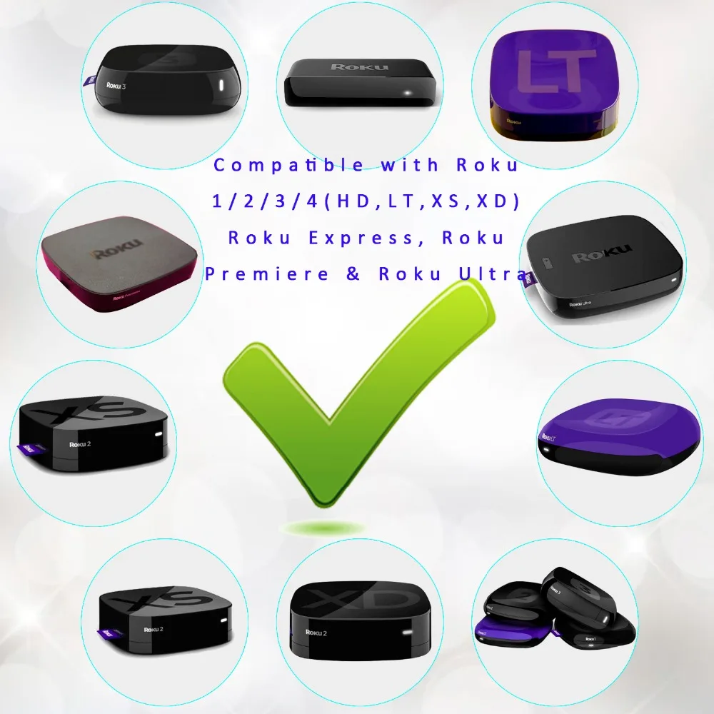 Пульт дистанционного управления подходит для ROKU 1 2 3 и 4 Express/Prime/Ultra 4620XB 4 K UHD потокового медиаплеера Ultra 4 K с 4 шортами