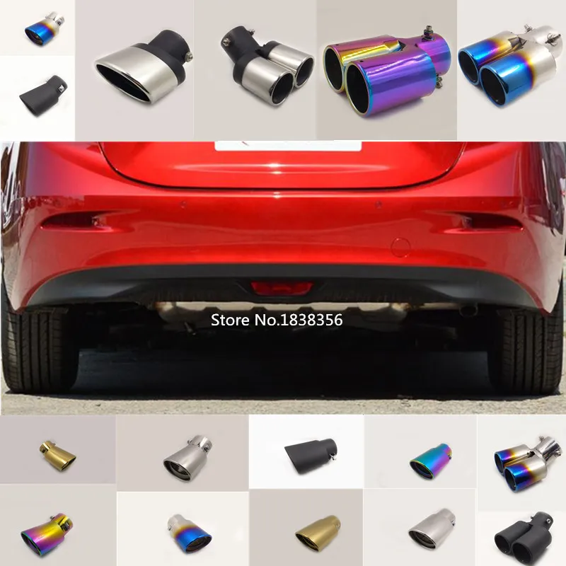 Выхлопная труба для Mazda 3 Axela M3 2014 2015 2016 2017 2018 2019 глушитель выхлопная из нержавеющей