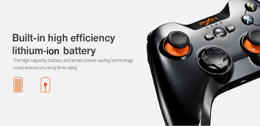 PXN-9613 беспроводной Bluetooth игровой контроллер геймпад съемная ручка кронштейн для ПК/планшета/Android смартфон/ТВ коробка