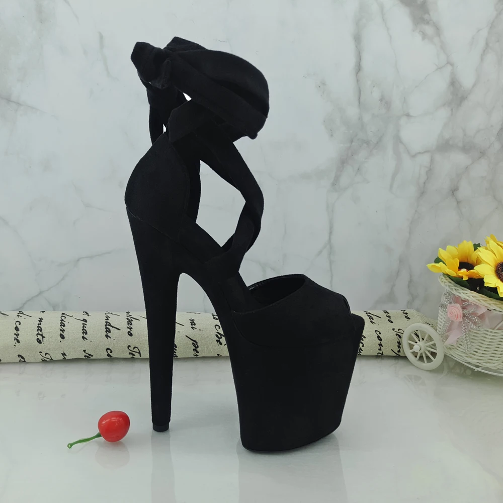 Leecabe 8Inch/20cm Women's Platform Sandals party High Heels Shoes Pole Dancing Shoes