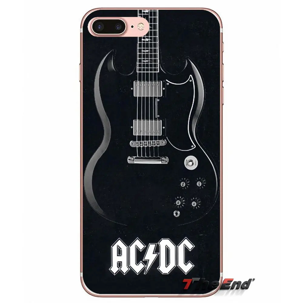 Чехол для Apple iPhone X 4 4S 5 5S SE 5C 6 6S 7 8 Plus 6Plus 7plus 8plus Fundas Coque Music Band ACDC AC DC Malcolm Angus из ТПУ