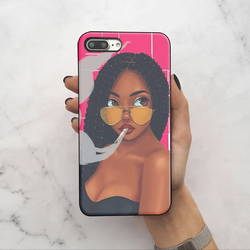OUTMIX bunz melanin Poppin Мягкий ТПУ Черный силиконовый чехол для iPhone Xr Xs Max X или 10 8 7 6 s plus 5 5S
