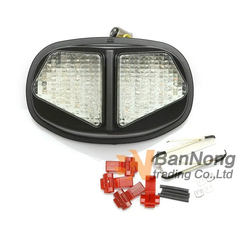 Бесплатная доставка мотоцикл светодиодный Встроенный задний фонарь указатель