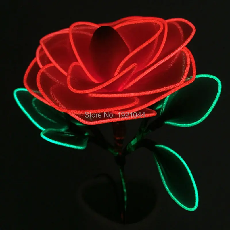 Новый дизайн мигающий светодиодный экран с цветочным принтом розы световой