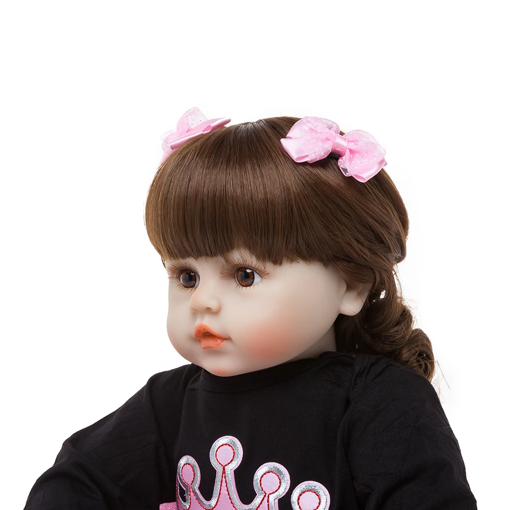 57 см Силиконовая Кукла Reborn Smile для детей Playmate девочек мягкие игрушки кукла Bebes Toys