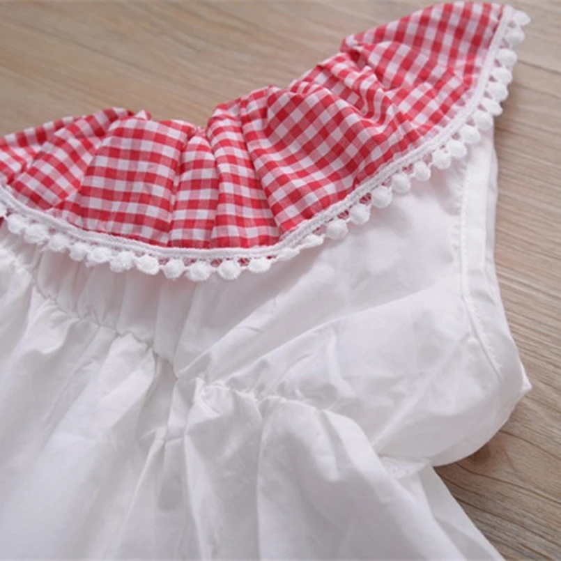 Винтажное платье для девочек Летние Детские платья с асимметричным подолом