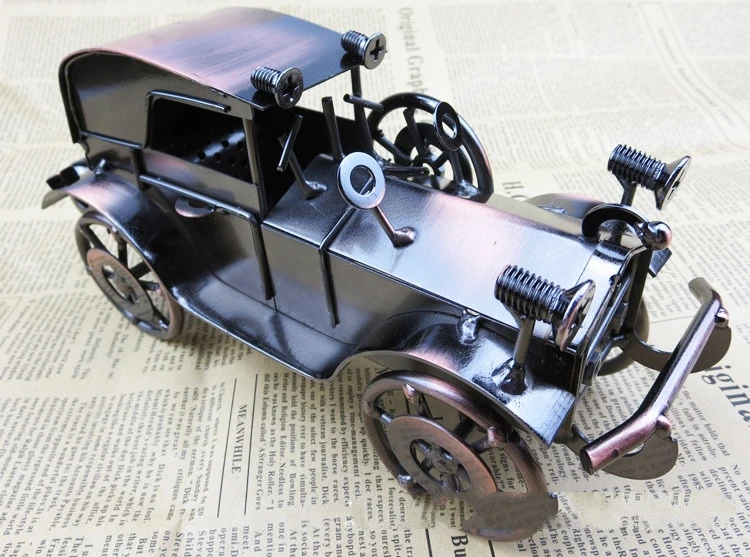 Европейская и американская Ретро винтажная модель автомобиля бар кофейня