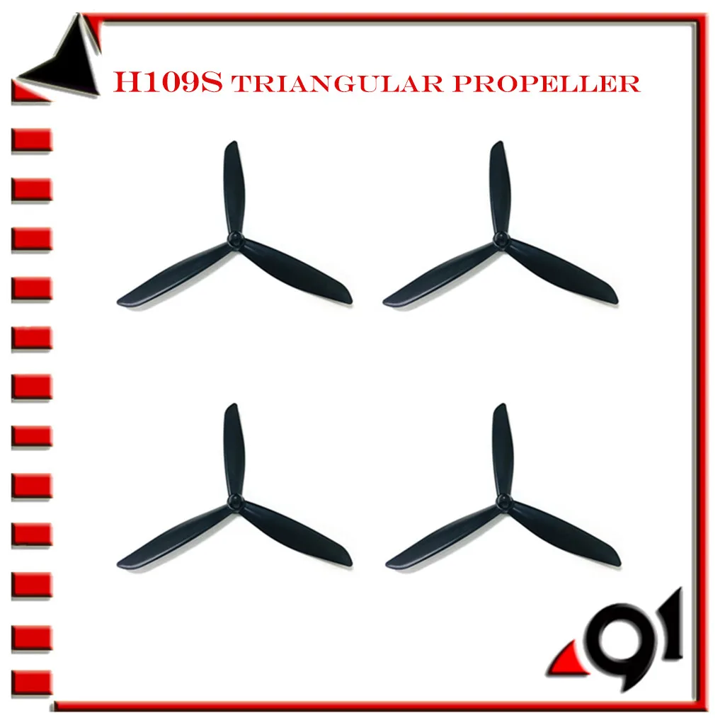 4 шт. треугольные лопасти для квадрокоптера Hubsan H109S X4 PRO|Детали и аксессуары| |