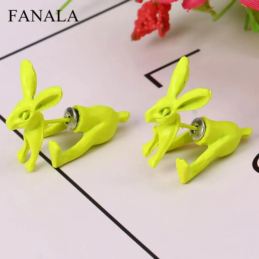 New Wedding Earrings Rabbit Women Gift Charm Fluorescent Shape Jewelry | Украшения и аксессуары