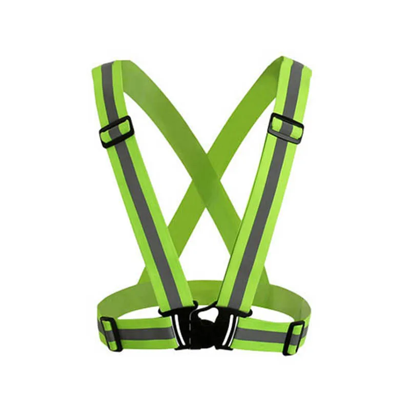 Chaleco Reflectante Cycling Straps Reflective The Adjustable Fluorescent Security Night Vest Green Equipment |
