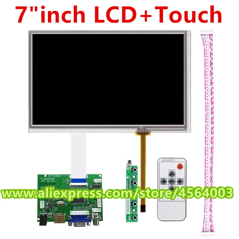 7 дюймов AT070TN83 V.1 ЖК-дисплей+ сенсорный экран HDMI монитор драйвер платы аудио контроллер VGA 2AV для Raspberry Pi