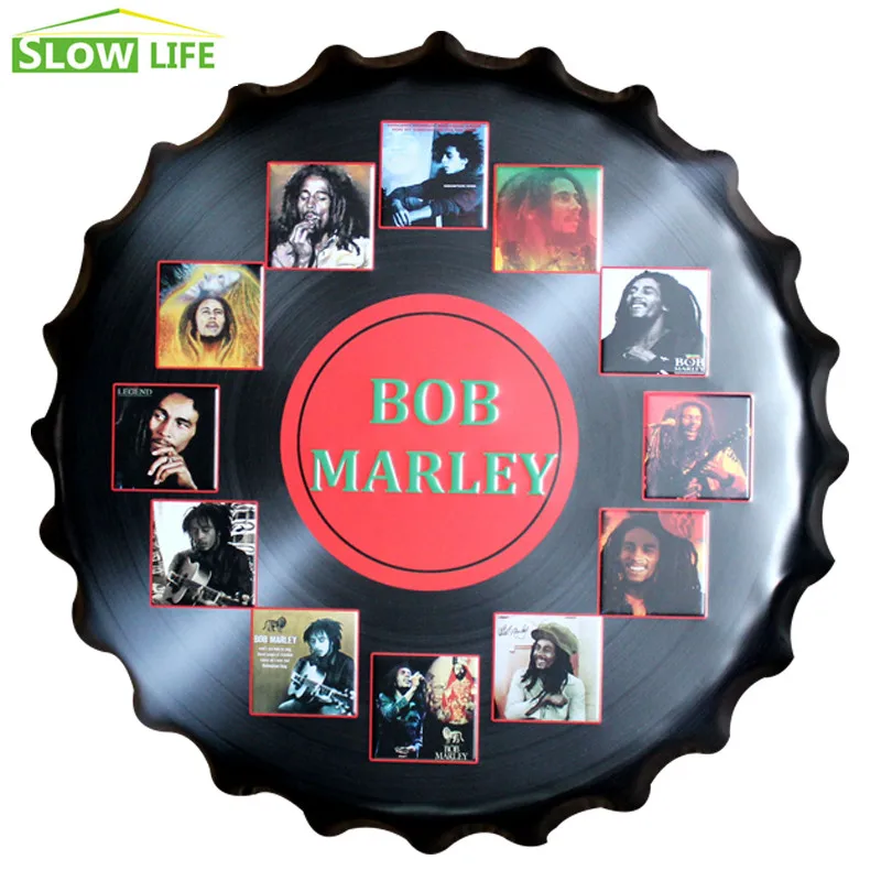 2017 Новый Bob Marley бутылка крышка металлическая жестяная вывеска винтажный домашний
