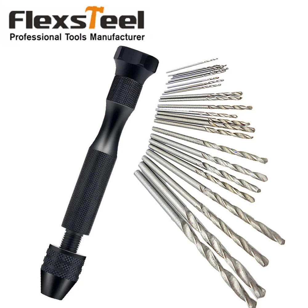 Flexsteel ручной сверлильный патрон с адъюстируемыми микроштырьковыми тисками + 25 шт.