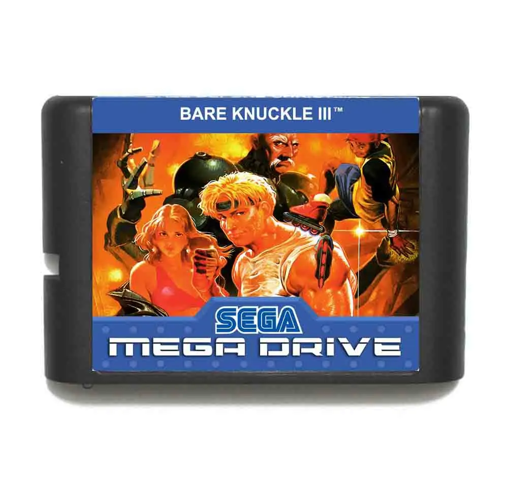 Голые костяшки III 16 бит MD карточная игра с коробку для Sega Megadrive/Genesis|bare knuckle|16 bitmd game |