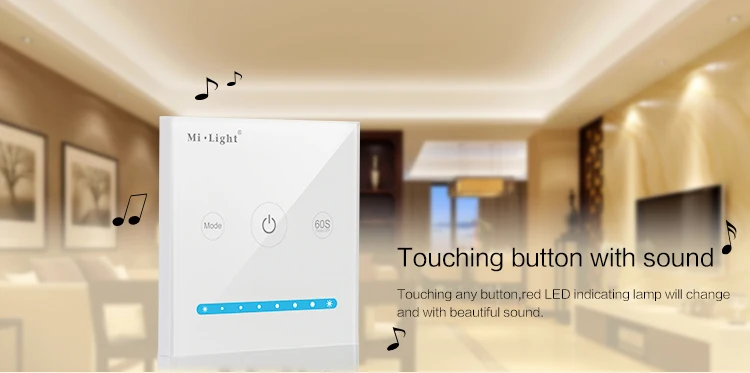 Milight DC12-24V 5A/Channel Max 15A Brightness Dimming Smart Panel Controller for Single Color LED lights | Освещение
