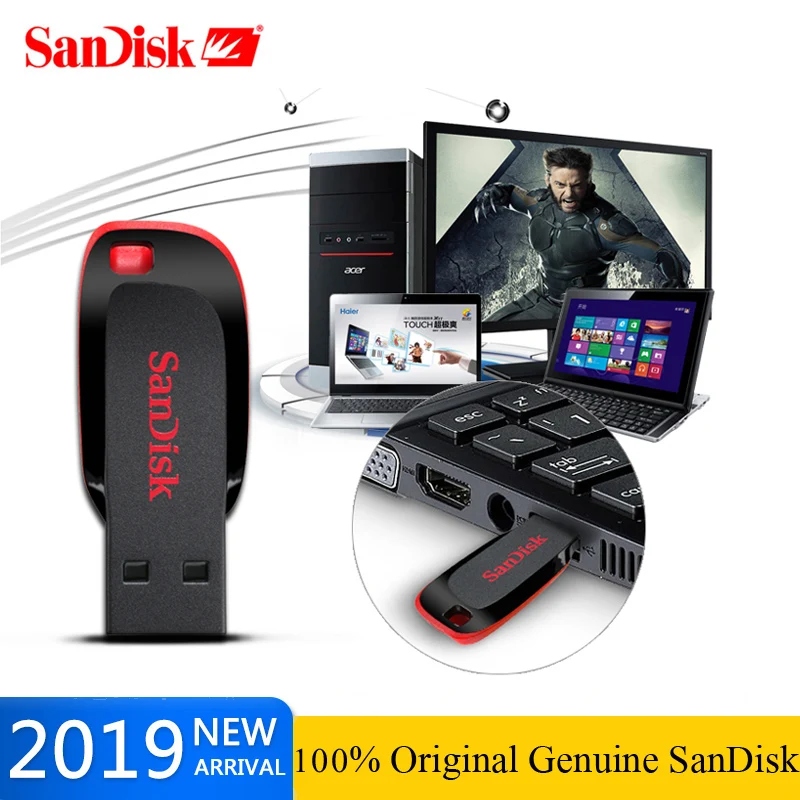 Флеш накопитель usb 64 ГБ sandisk 8 2 0 CZ50 флэш диск флеш memoria 16 Гб карта памяти 32 ГБ|USB
