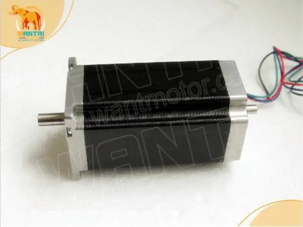Шаговый двигатель Wantai 4PCS Nema23 с двумя валами 57BYGH115-003B 115 A 3 Нм унций-дюйм мм насос