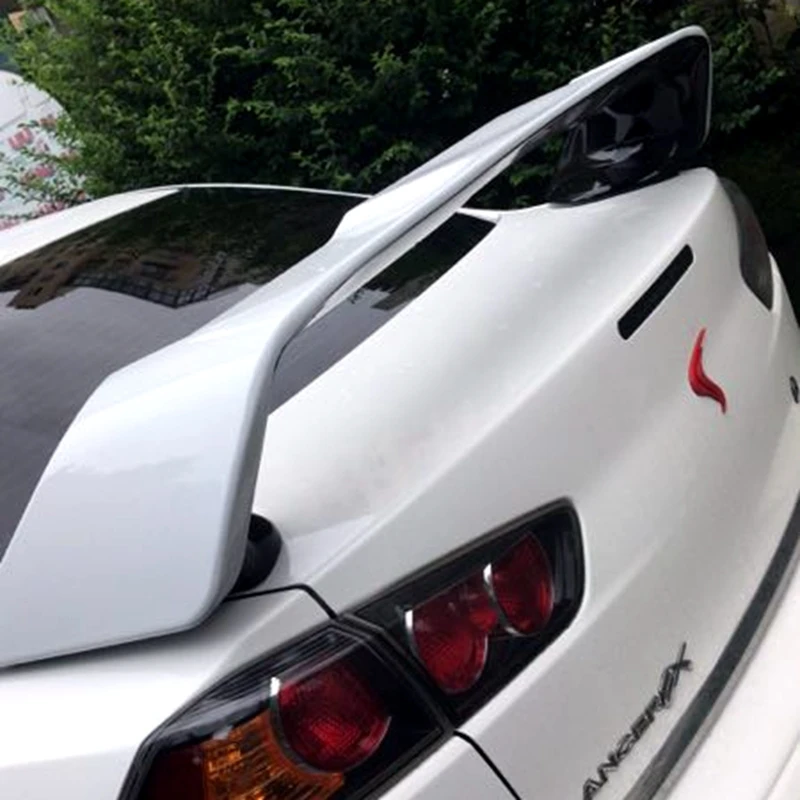 Для Защитные чехлы для сидений, сшитые специально для Mitsubishi LANCER EVO 2010 2011 2012 2013 ABS автомобиль спойлер грунтовка Цвет задний багажник автомобиля украшение в виде хвостового крыла