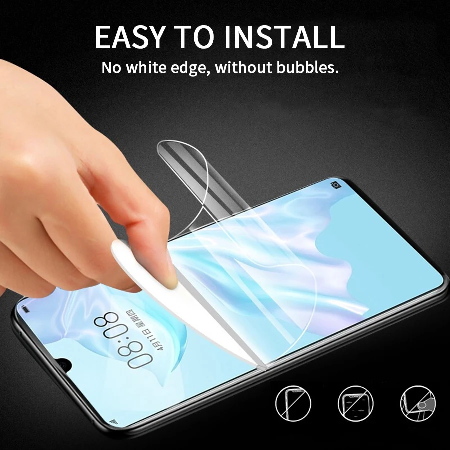 Передняя и задняя 3D полная клейкая Обложка протектор экрана для huawei P30 Pro lite