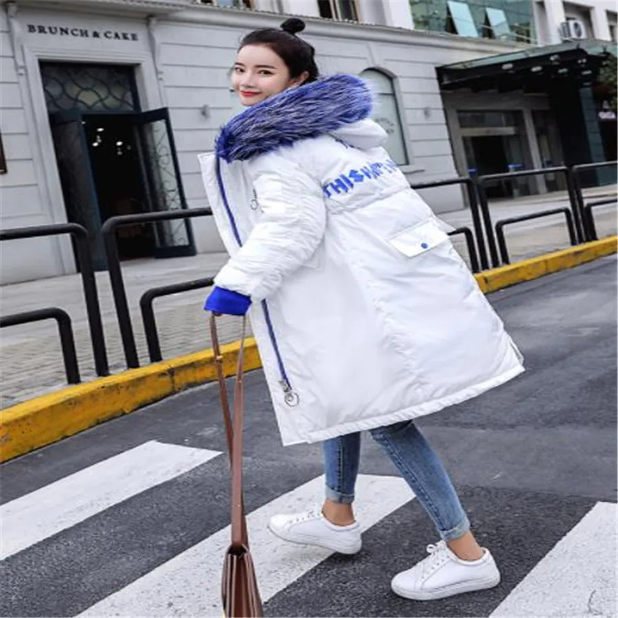 Новая Корейская версия длинный отрезок Хлопок Подкладка Большой размер