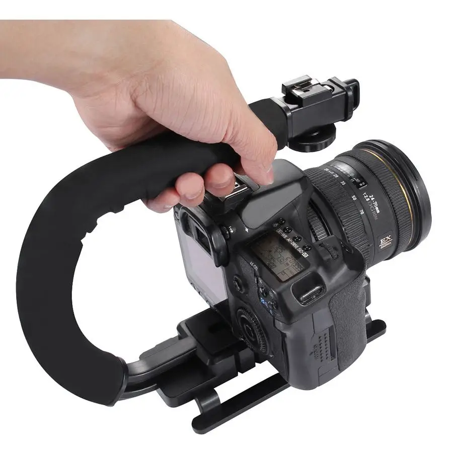 PULUZ C Grip видео ручка кронштейн держатель Стабилизатор для Canon Nikon sony Gopro SJCAM Xiaomi Yi