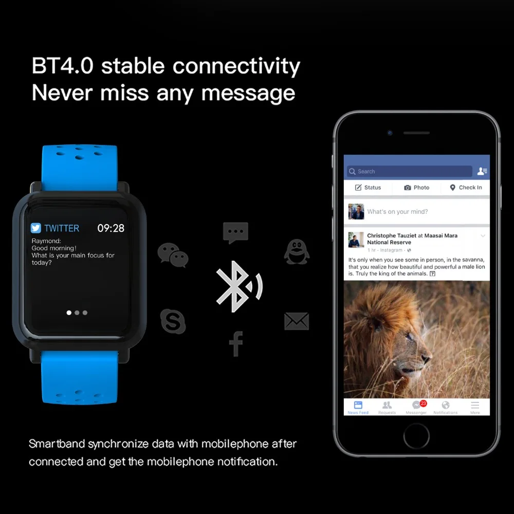 Спортивные умные часы S9 с пульсометром монитором сна и артериальным давлением