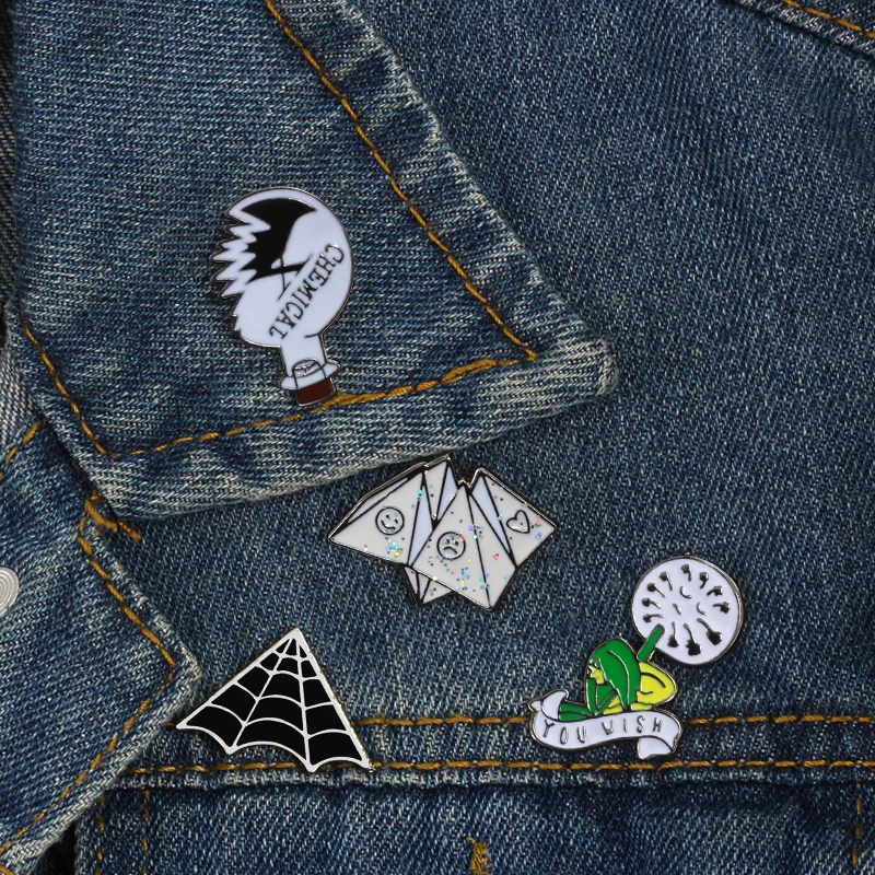 Панк преувеличенный 8 Стиль для мужчин броши женщин эмаль хиджаб булавки