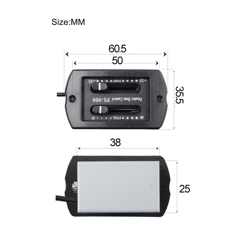 2 диапазона гитары эквалайзер пассивный пикап громкость и тон Управление с пьезо