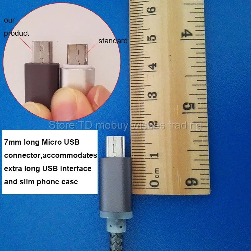 1 м 7 мм Длинный кабель зарядного устройства микро-usb аксессуары для зарядки Blackview Leagoo M5 Bluboo Maya Oukitel K6000/Pro U20 Plus