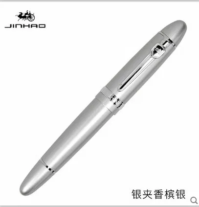 Jinhao Шариковая ручка оранжевая ручка с серебряной клипсой материал Эсколар шариковая ручка Caneta Роскошные школьные канцелярские принадлежности - Цвет: K