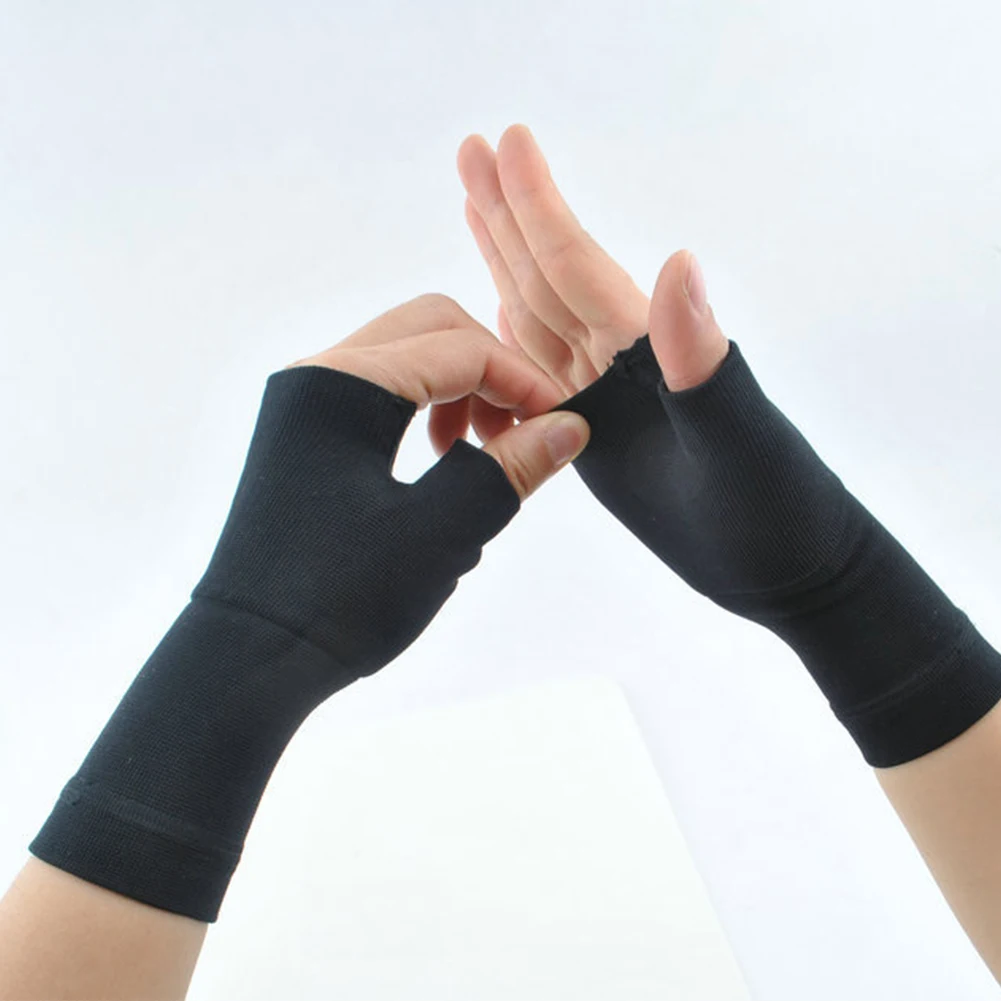 

2PCS Gloves Thumb Joint Pain Sprain Hand Instability Wrist Support Corrector Compression Sleeve Sports Chinlon Arthritis Elastic