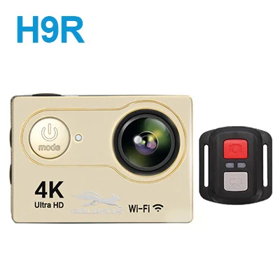 Золотой H9R Экшн-камера Ultra HD 4 K/25fps WiFi 2," 170D подводная камера Go Водонепроницаемая профессиональная спортивная камера на шлем для верховой езды, альпинизма - Цвет: Золотой