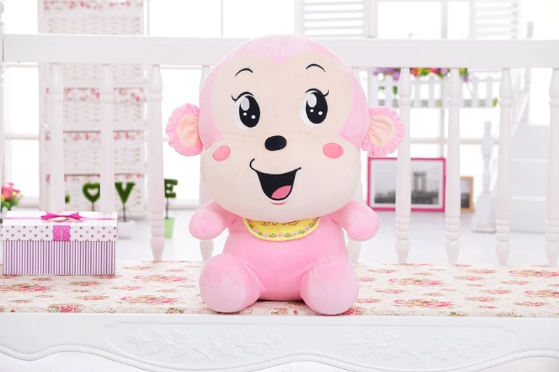 Бесплатная доставка 1 шт. 30 см цветная плюшевая игрушка в виде обезьяны мягкая